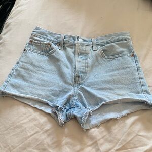Levi's Light Blue Jean Shorts